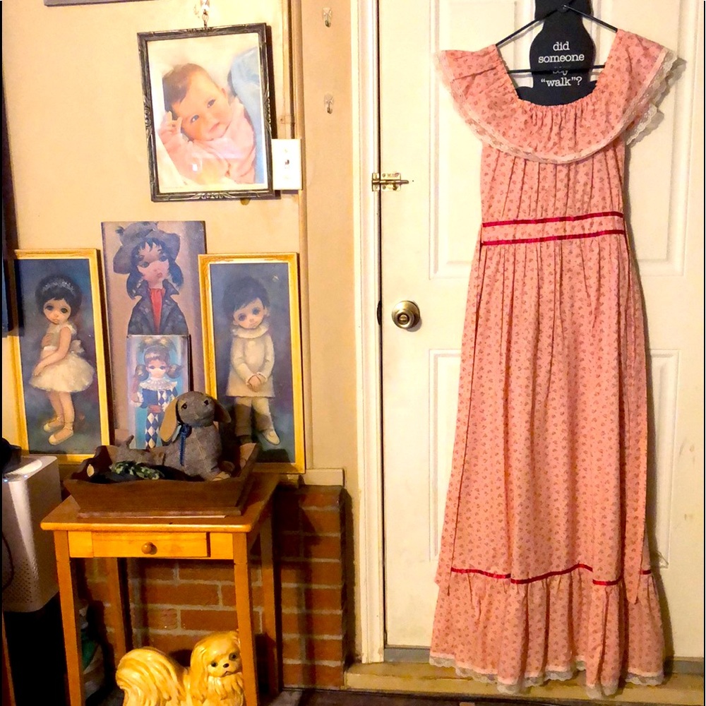 Beautiful vintage boho maxi dress